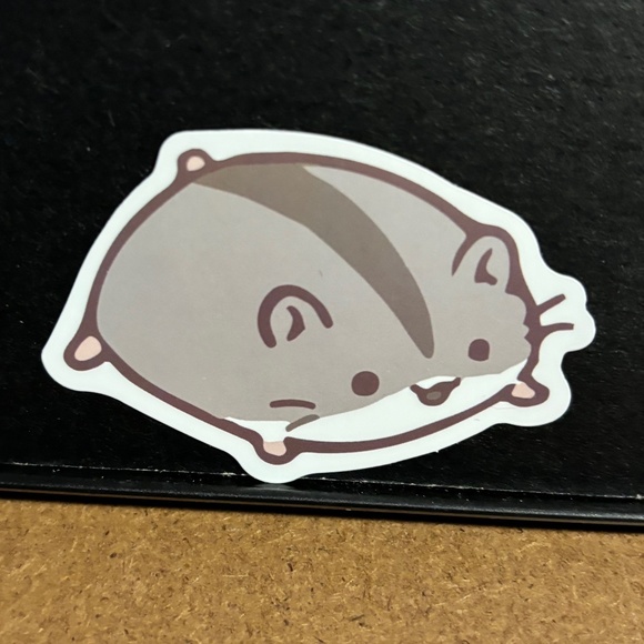 FLAT HAMSTER STICKER - Picture 1 of 1